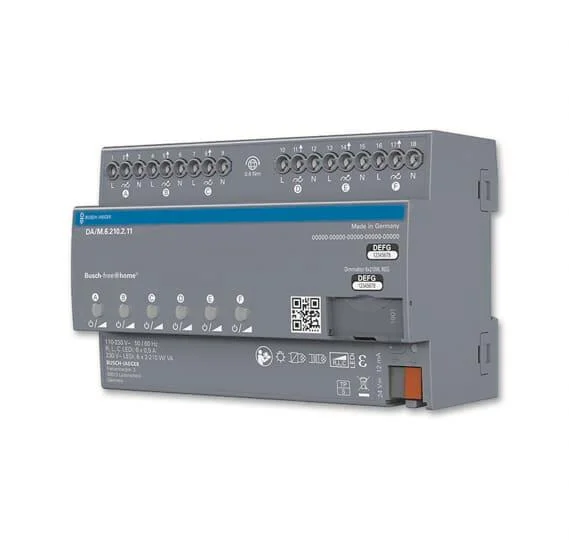 BUSCH JAEGER BUSCH JAEGER BJ DA M 6 210 2 11 Dimmaktor 6 fach  REG Smart Home