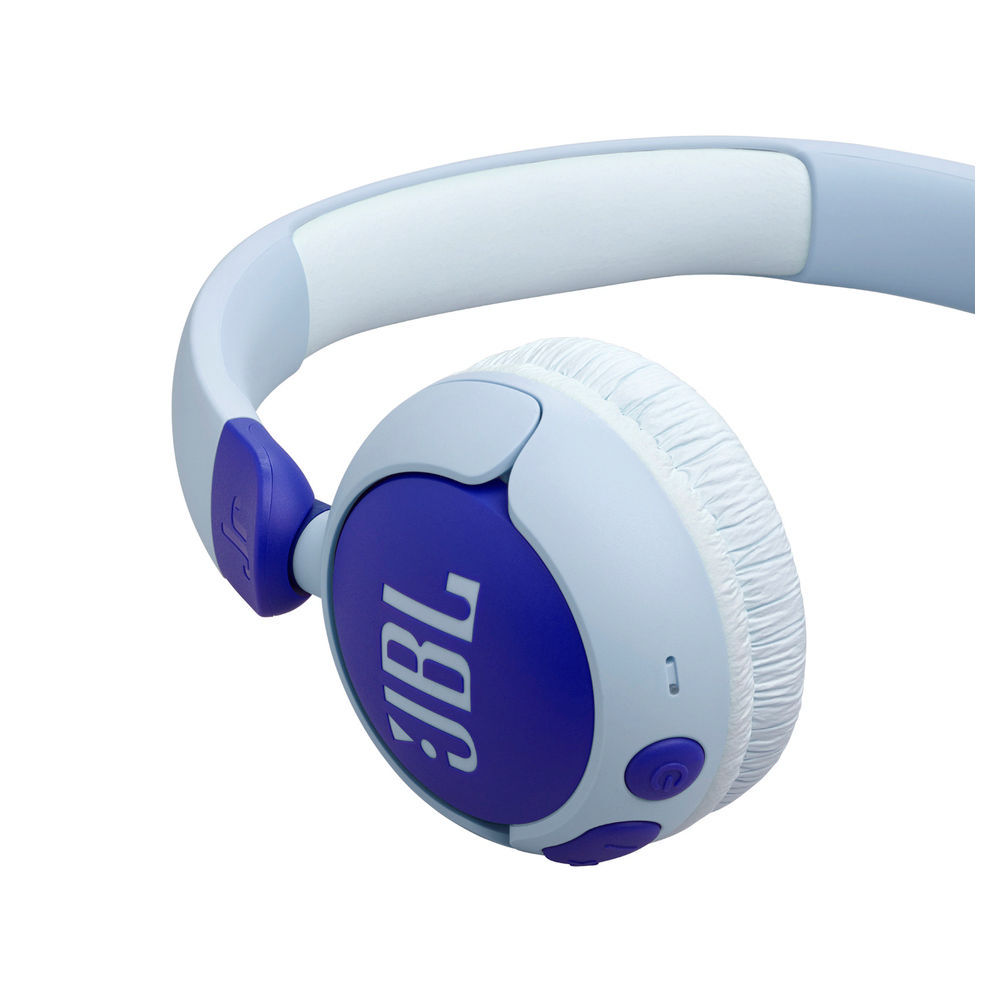 JBL On Ear Kopfhoerer fuer Kinder JR320BT safe listening Blau