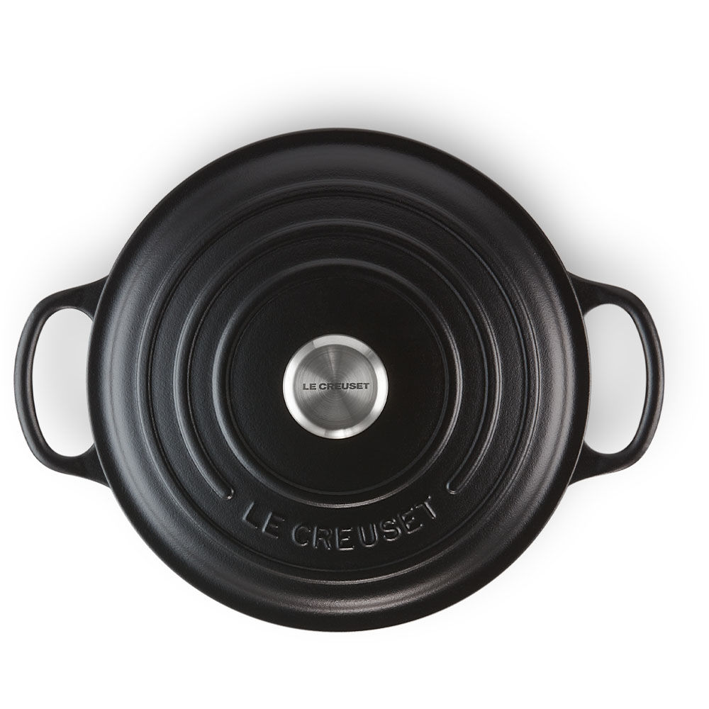 Le Creuset Signature Braeter rund 22 cm schwarz Pfannen & Toepfe
