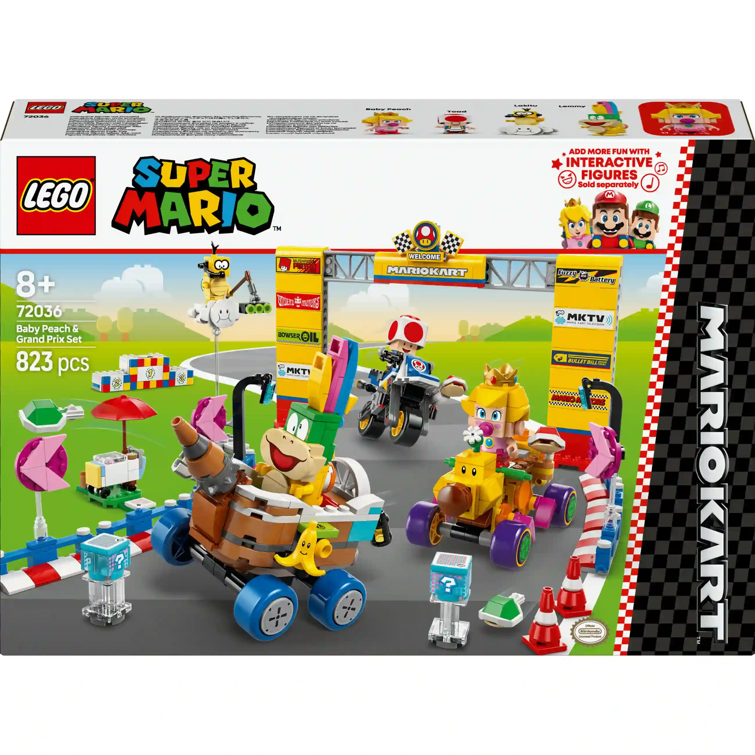 LEGO Super Mario Mario Kart   Baby Peach   Grand Prix   Set 72036 Spielwaren
