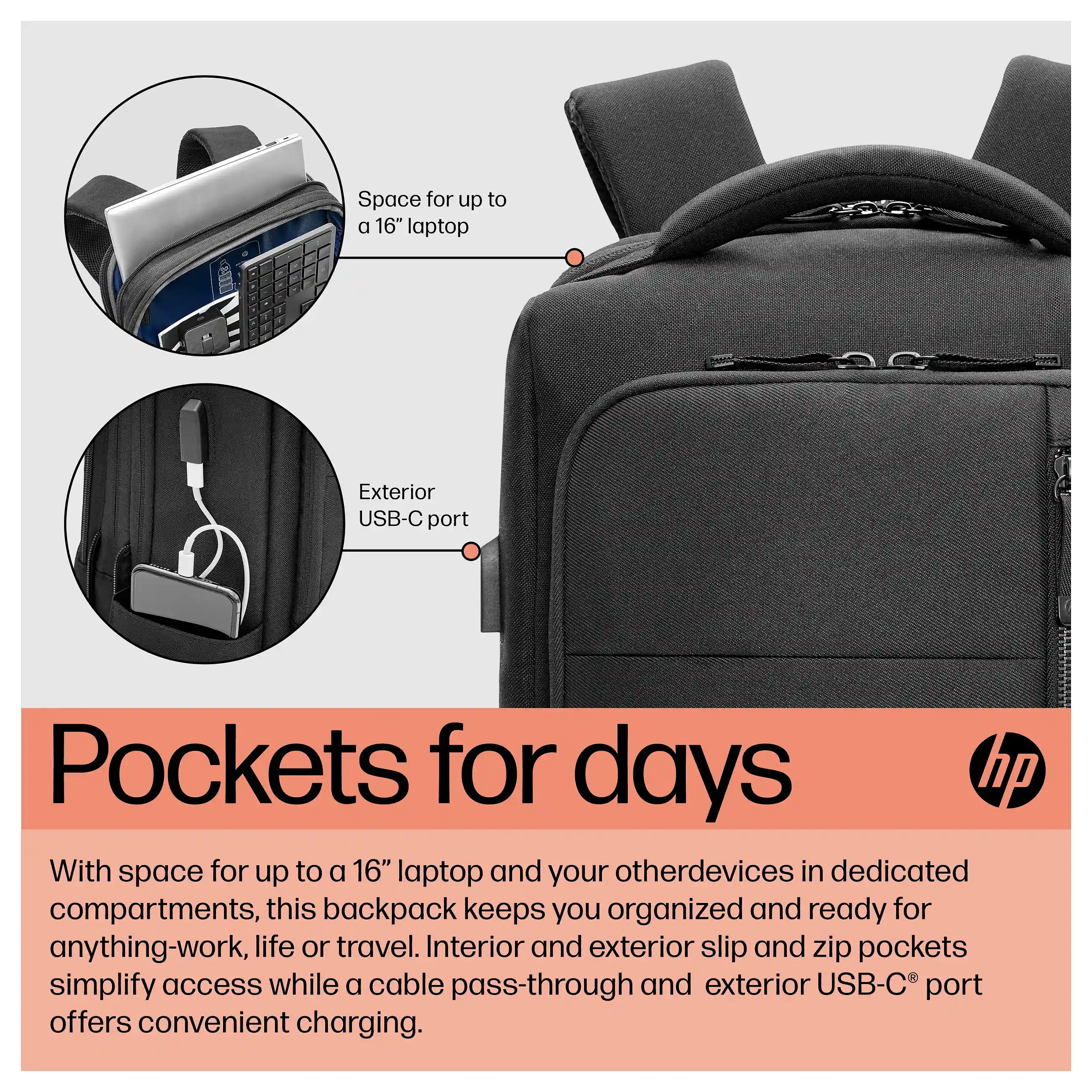 HP Renew Executive Laptop Rucksack  16 Zoll  Notebook & Tablet Zubehoer