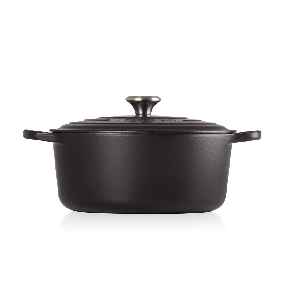 Le Creuset Signature Braeter rund 24 cm schwarz Speisenzubereitung