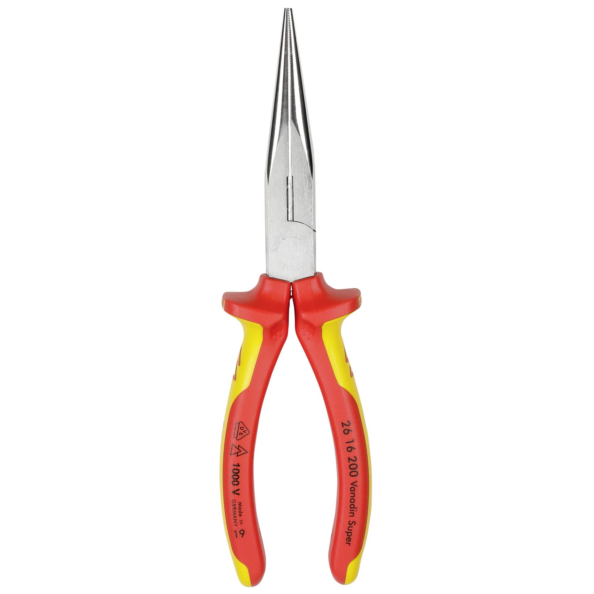 KNIPEX Flachrundzange mit Schneide verchromt 200 mm Schraubendreher & Zangen