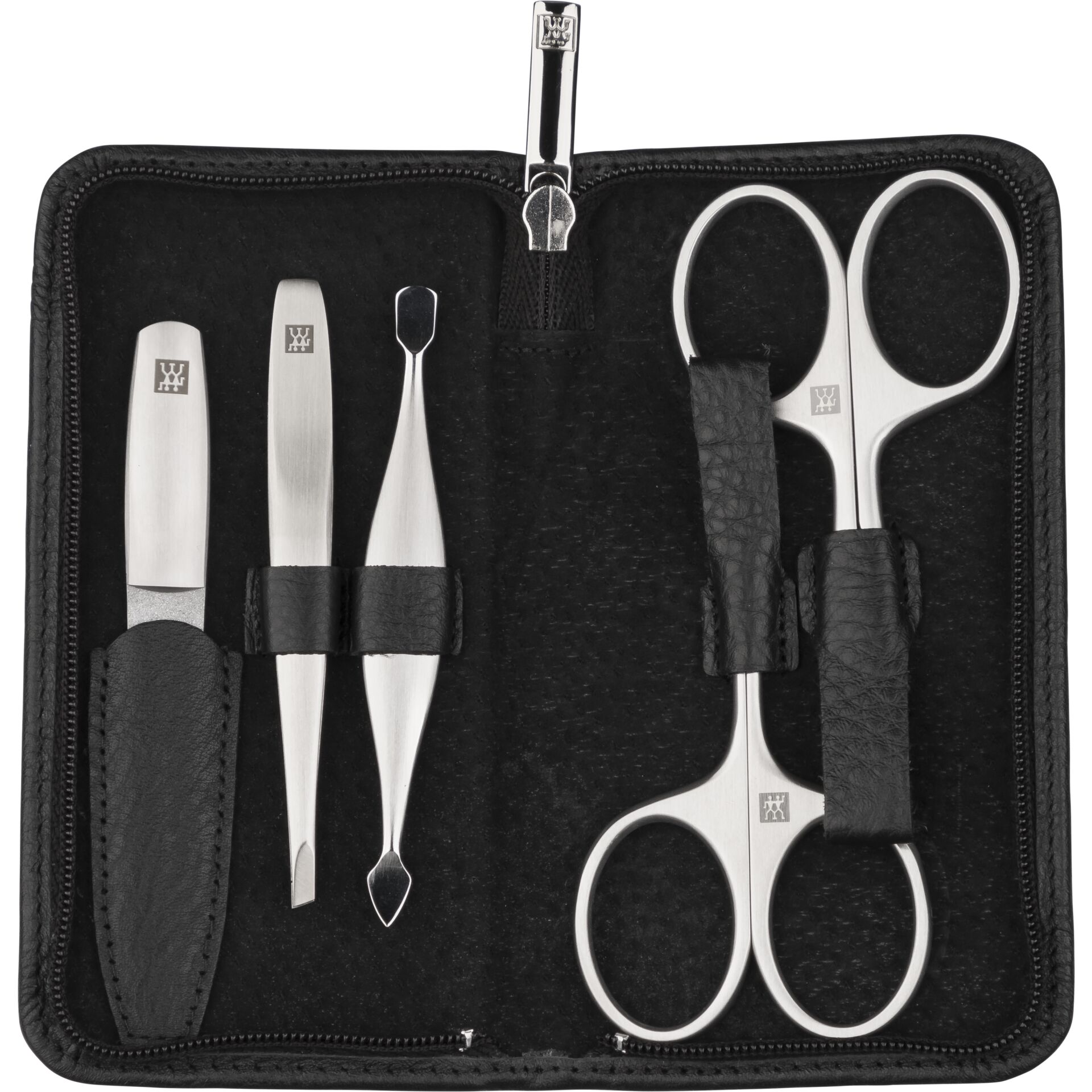 ZWILLING Manikuere Pedikuere Set 5tlg  mit Nagelschere  Leder Wellnessgeraete