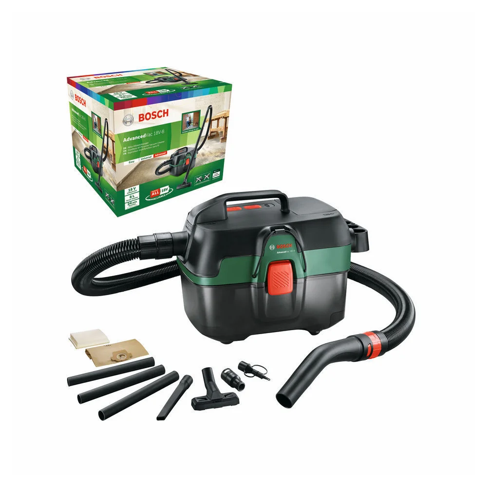 Bosch AdvancedVac 18V 8 8 l Zylinder Vakuum Trocken Nass Staubbeutel Staubsauger & Reiniger