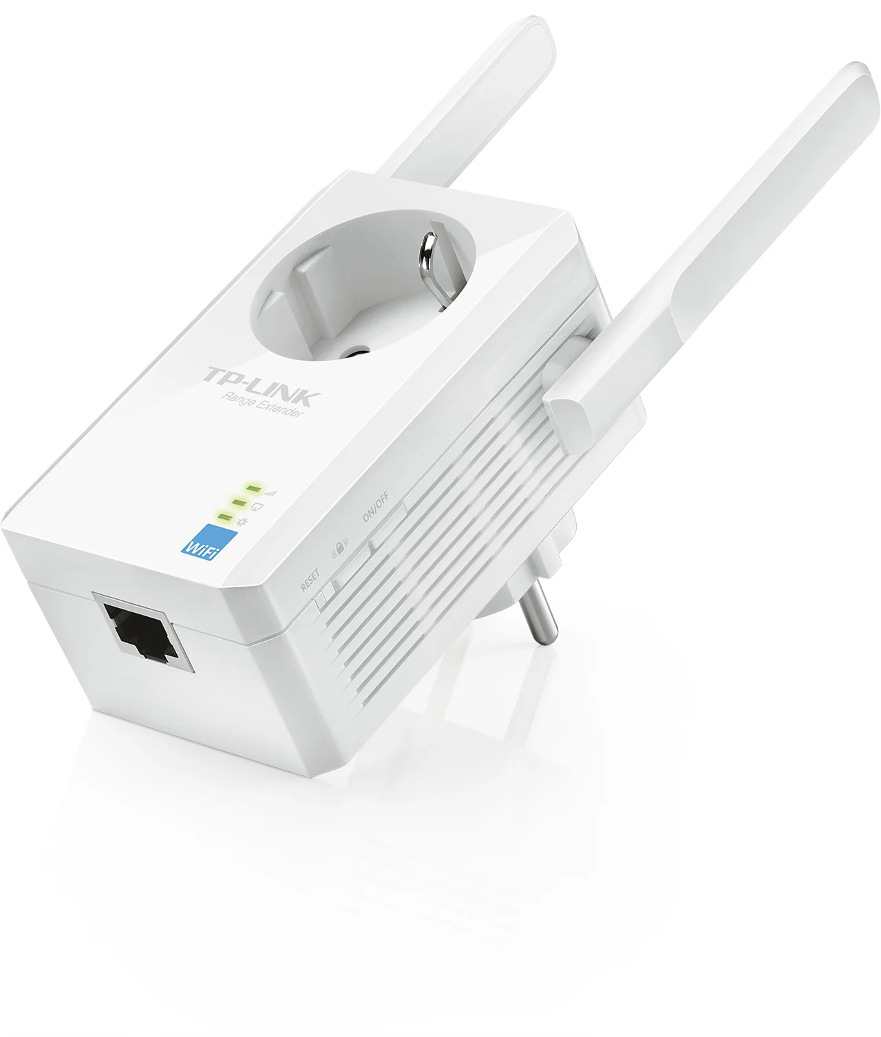 TP Link 300 Mbit s WLAN Repeater mit integrierter Steckdose Netzwerk