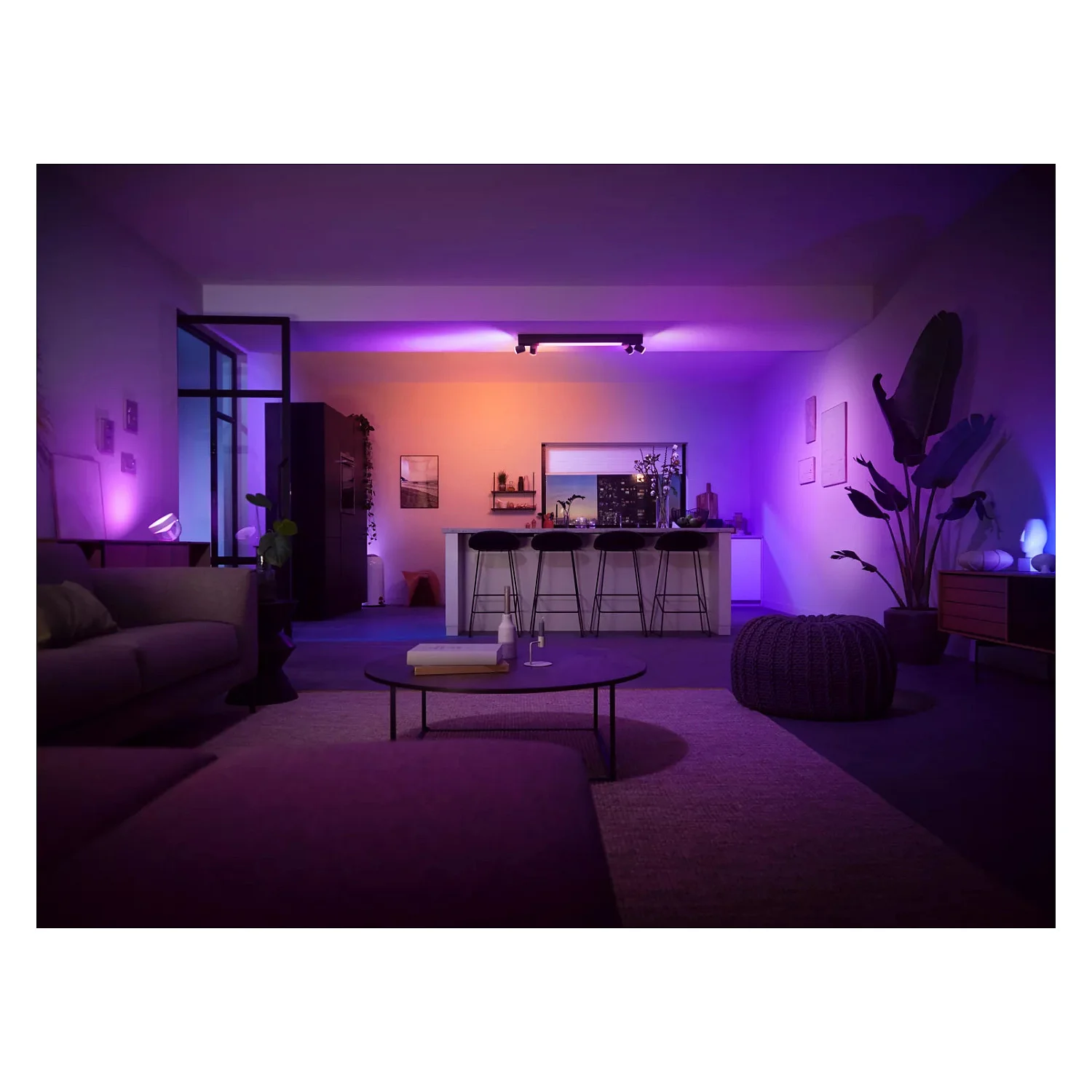 Philips Hue White and Color ambiance Centris 4er Deckenspot Deckenleuchten