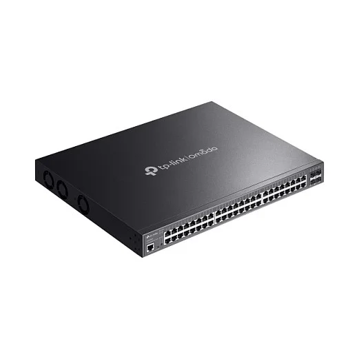 TP Link Omada SG3452XMPP Netzwerk Switch Managed L2  Gigabit Ethernet  10 100 1000  Power over Ethernet  PoE  1U Schwarz Switches