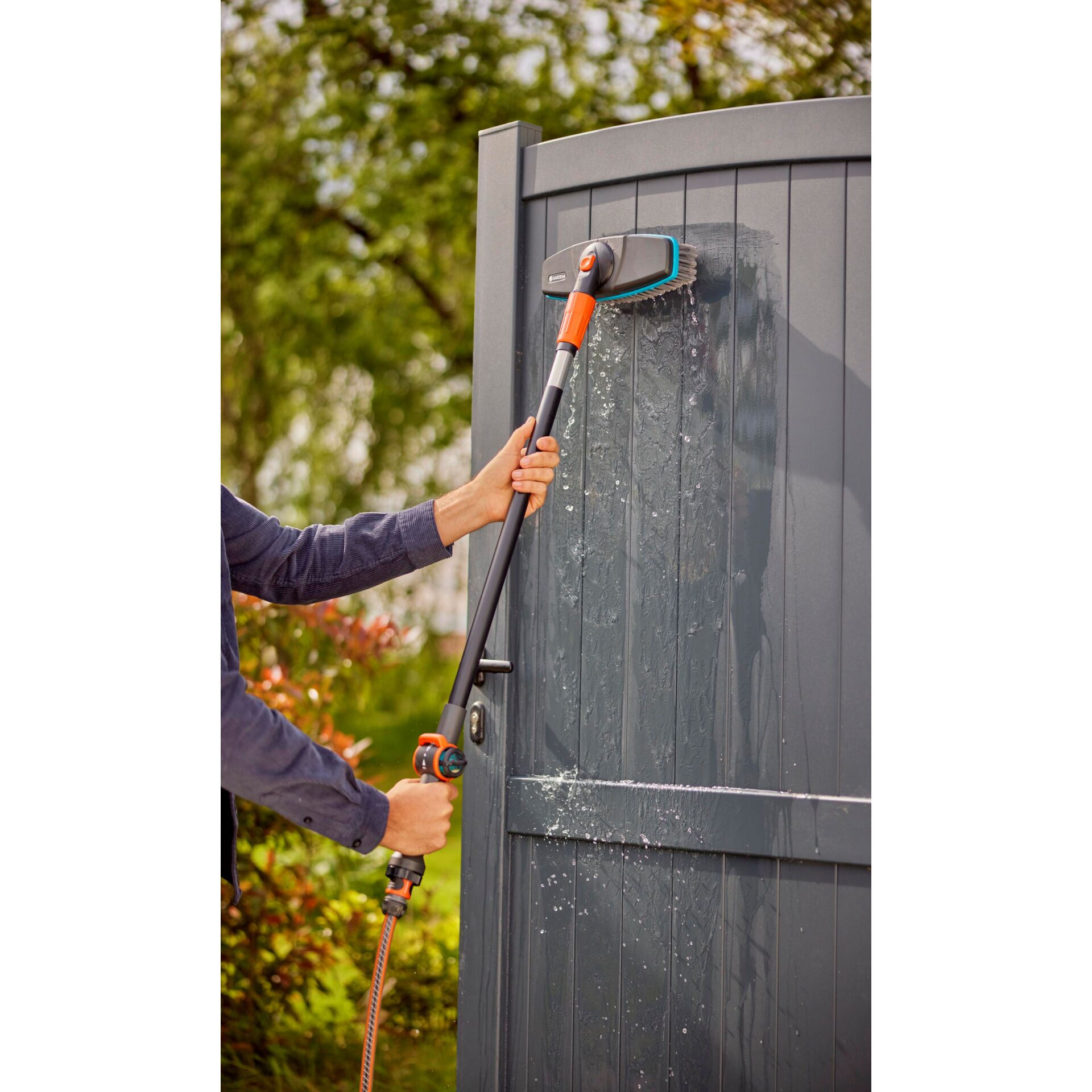 GARDENA Cleansystem Wasch Set mit Stiel  soft Zubehoer fuer Staubsauger & Reiniger