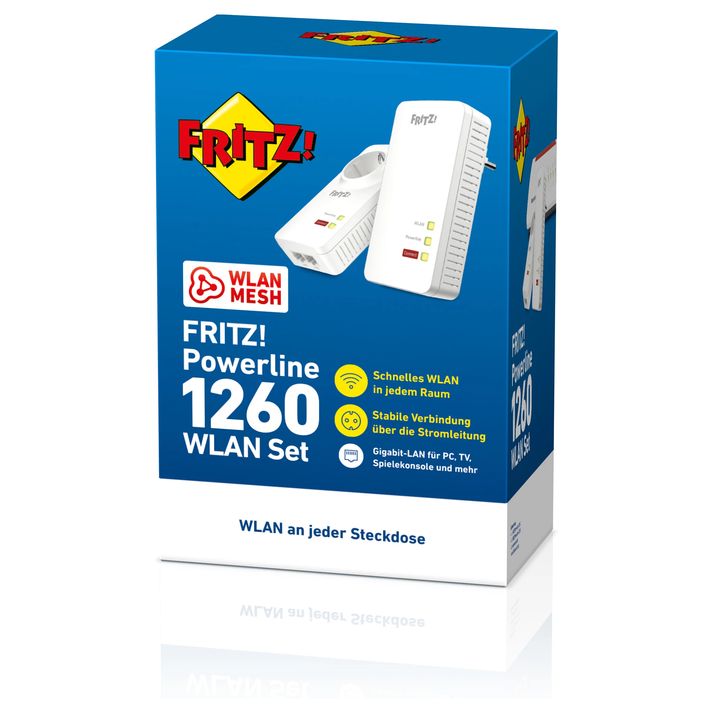 Powerline FRITZ 1260E WLAN Set 1200 Mbit s Ethernet LAN Weiss