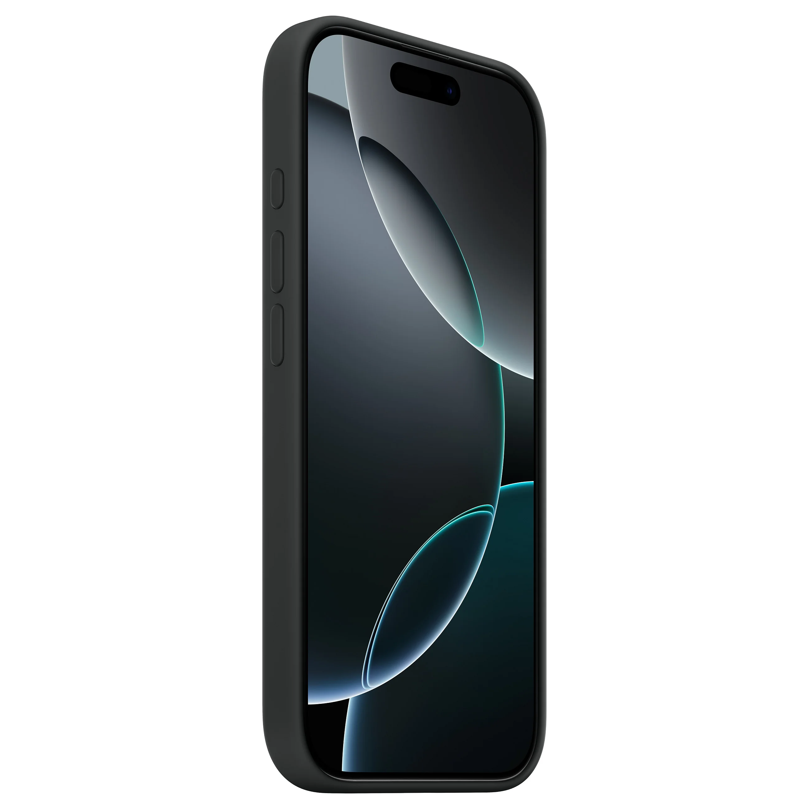 Apple iphone 16 pro silicone case with magsafe   black Notebook & Tablet Zubehoer