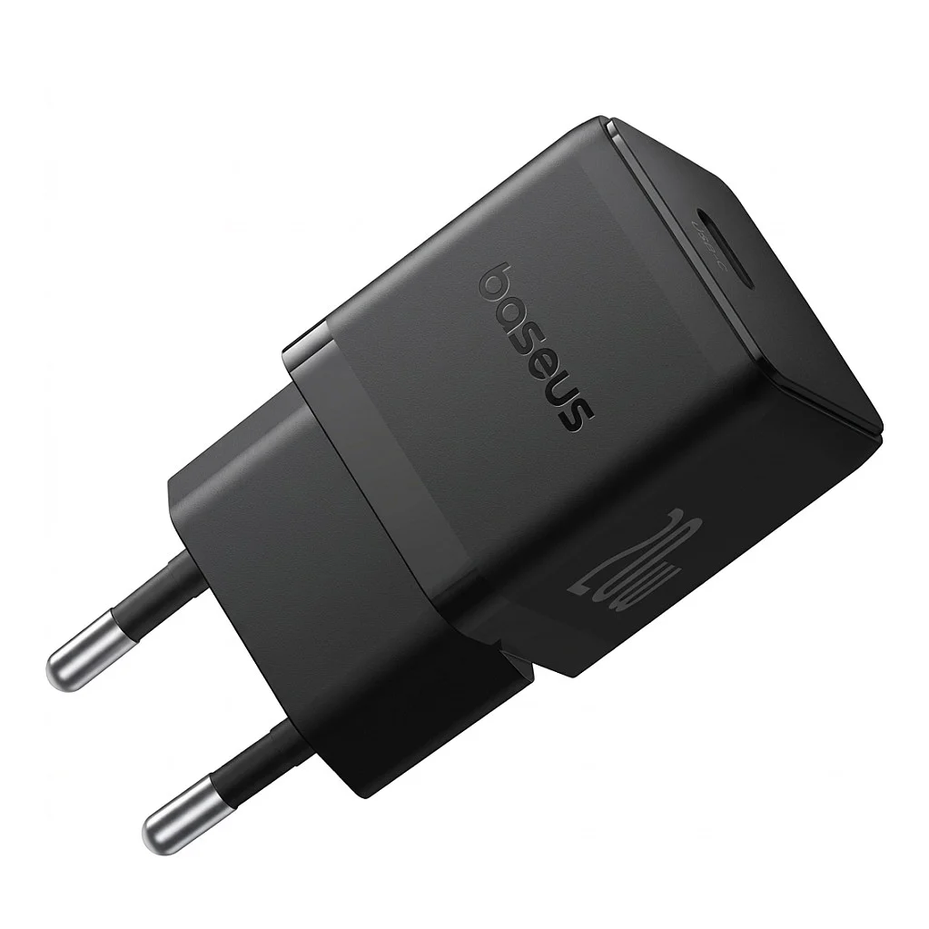 Baseus Palm USB und USB C Ladegeraet 20W EU Schwarz Akkus Powerbanks & Kabel