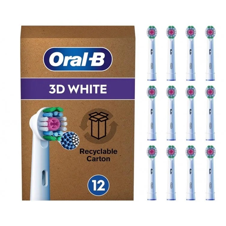 Oral B Aufsteckbuersten3D White 12 Stueck Koerperpflege