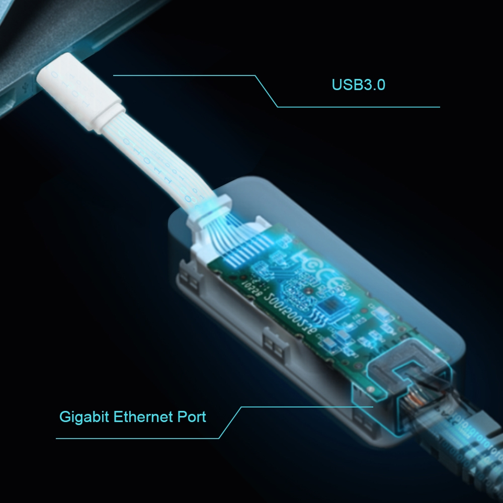 TP Link USB 3 0 Type C auf Gigabit LAN Konverter Medienkonverter