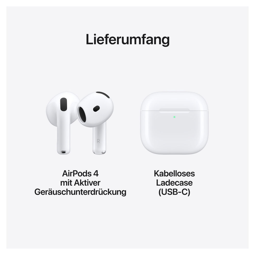 Apple AirPods 4 with Active Noise Cancellation Video & Audio