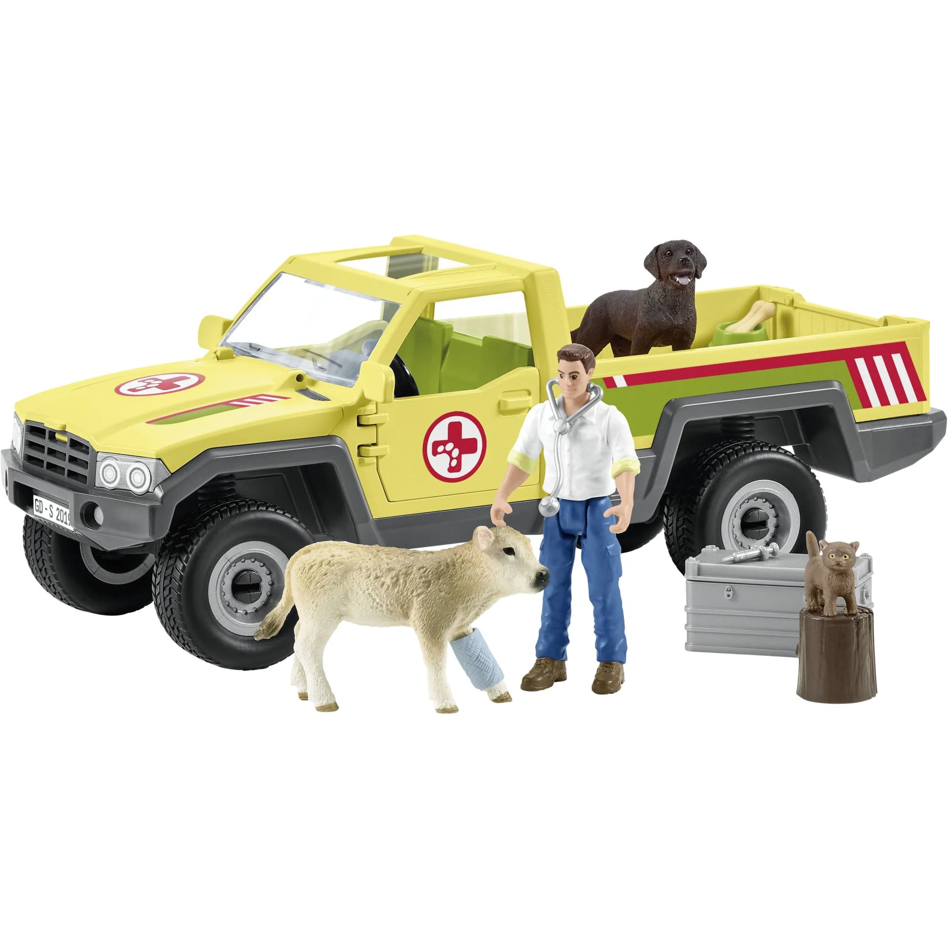 Schleich Farm World 42503 Tierarztbesuch Bauernhof Spielfiguren