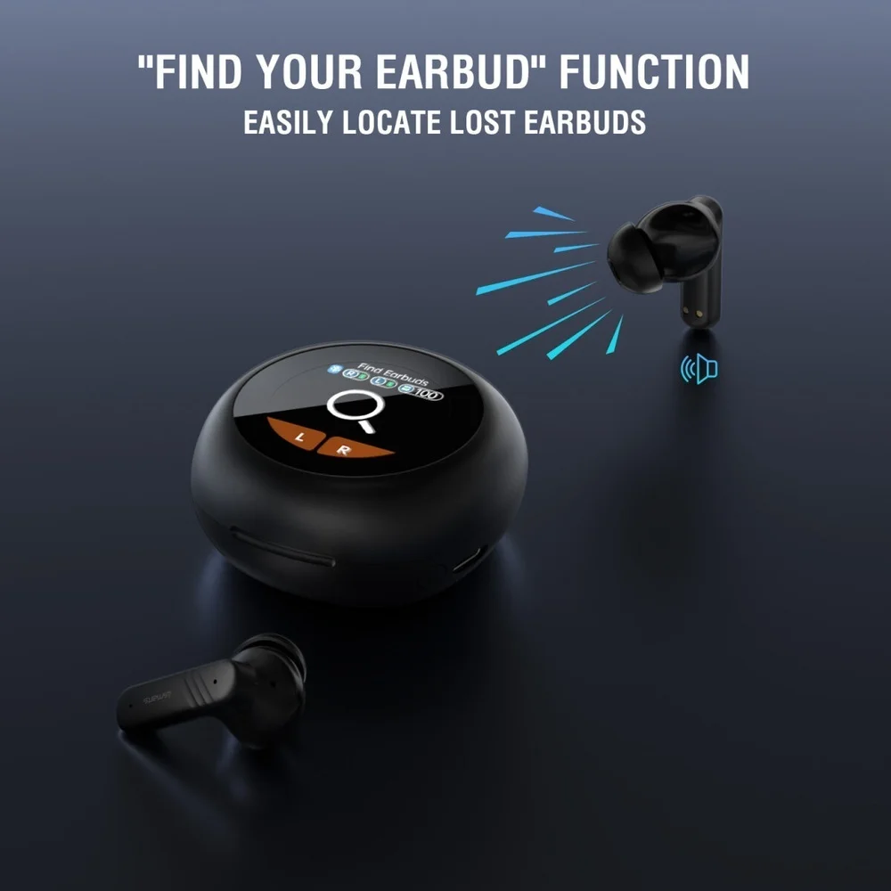 4SMARTS In Ear TWS Kopfhoerer SkyBuds Pro Screen ANC schwarz