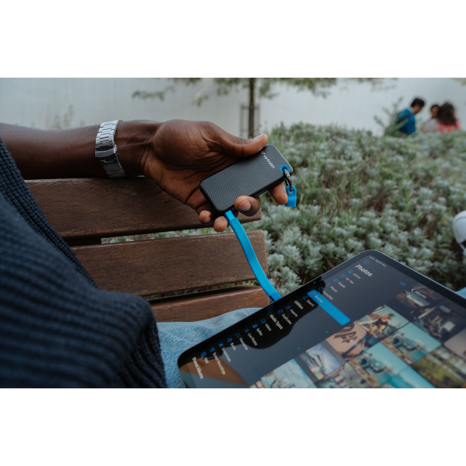 Verbatim Pocket SSD USB 3 2 1TB Black Blue 32191 Speichermedien