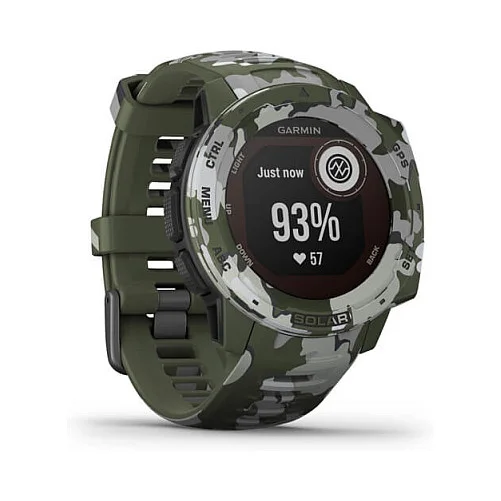 Garmin Instinct SOLAR   Camo Edition  Lichen Camo  Smartwatches & Fitnesstracker