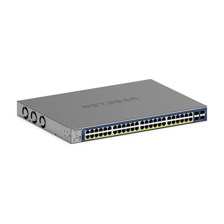 NETGEAR GS752TXP Managed L2 L3 L4 10G Ethernet  100 1000 10000  Power over Ethernet  PoE  Schwarz Switches