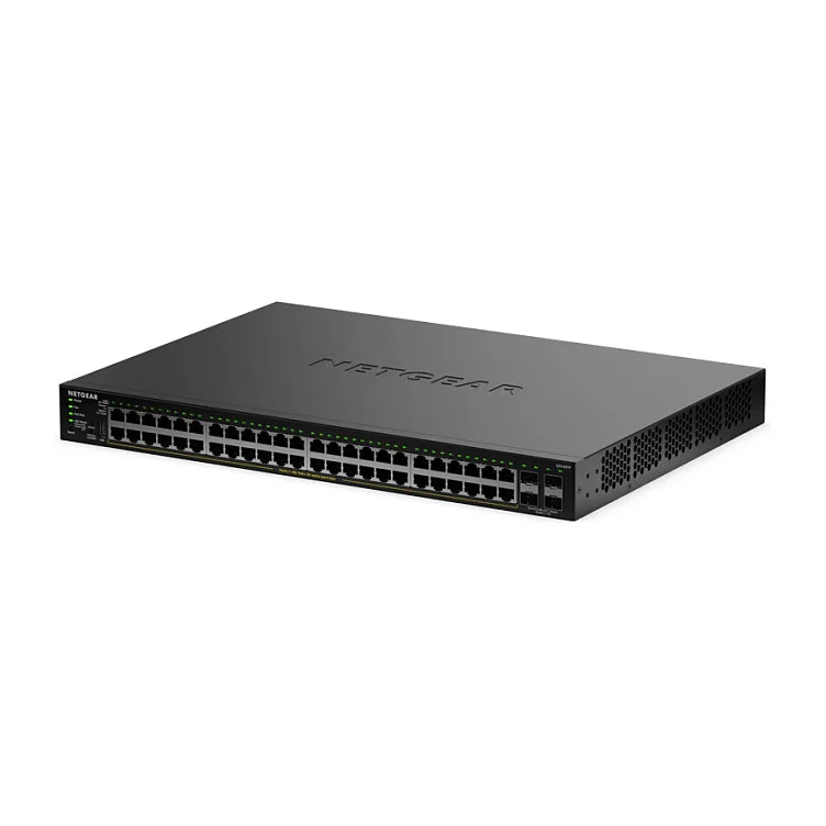 NETGEAR GS348TPv2 Managed L2 L3 Gigabit Ethernet  10 100 1000  Power over Ethernet  PoE  1U Schwarz Switches