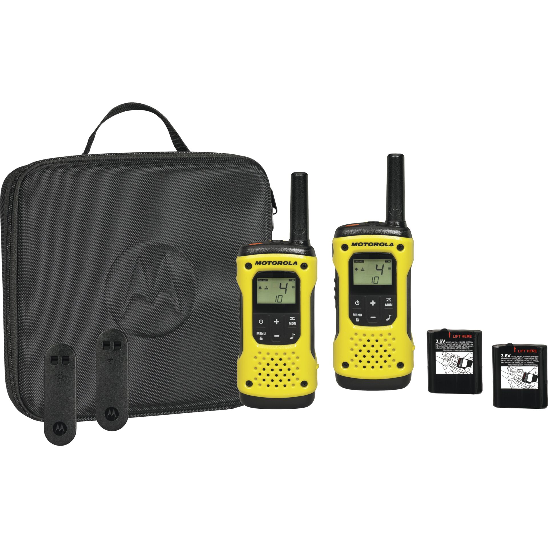 Motorola Talkabout T92 H2O Funksprechgeraet 16 Kanaele 446 00625   446 19375 MHz Schwarz  Gelb PC-Zubehoer