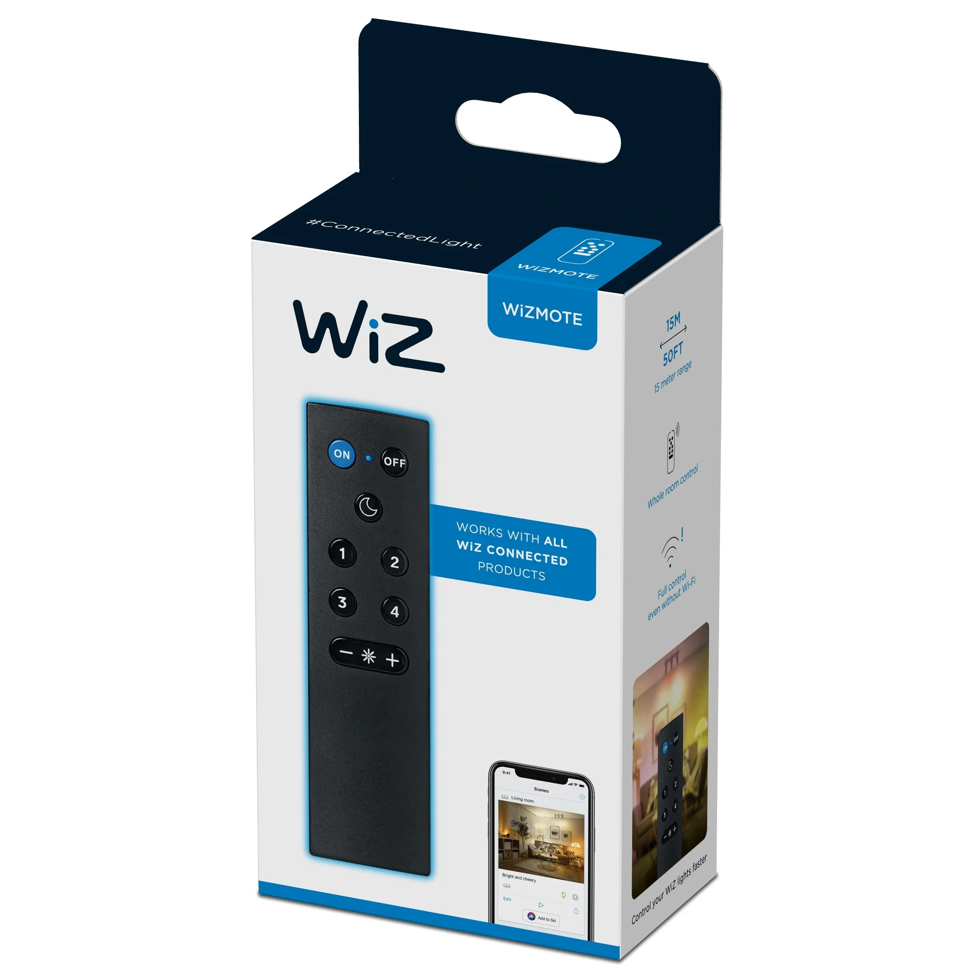 WiZ mote Fernbedienung Einzelpack inkl Batterien Zubehoer Leuchtmittel & Lampen / Dimmer