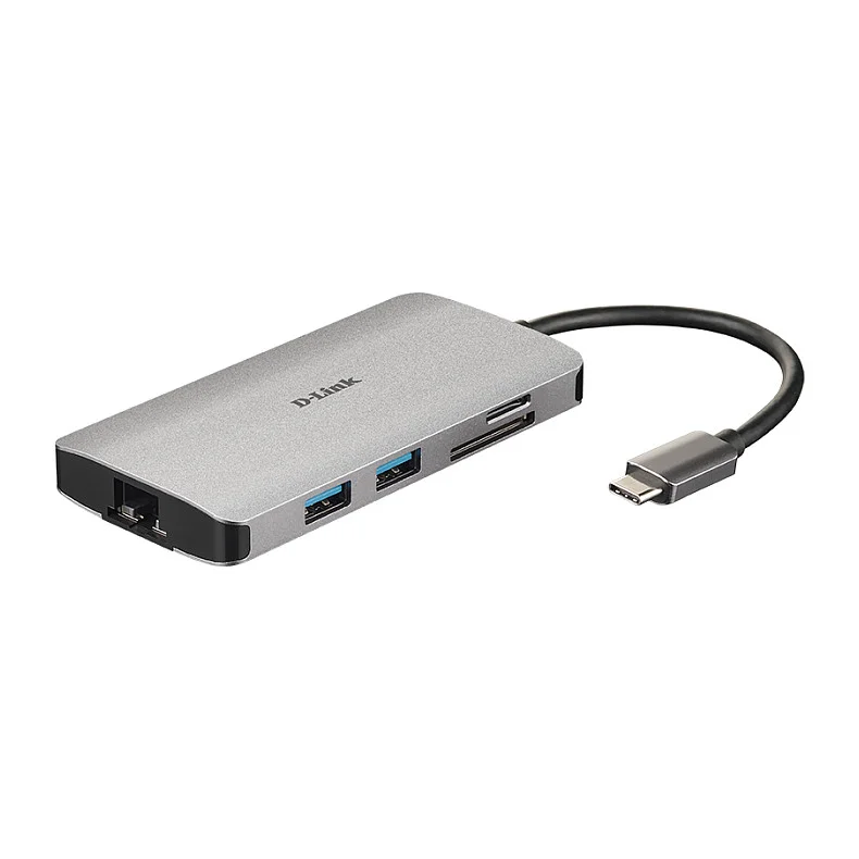D Link DUB M810 laptop dockingstation   portreplikator Kabelgebunden USB 3 2 Gen 1  3 1 Gen 1  Type C Aluminium Netzwerk
