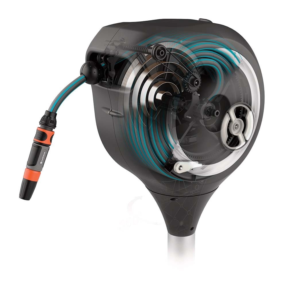 GARDENA garten schlauchbox rollup m  weiss  20 m Gartenbewaesserung