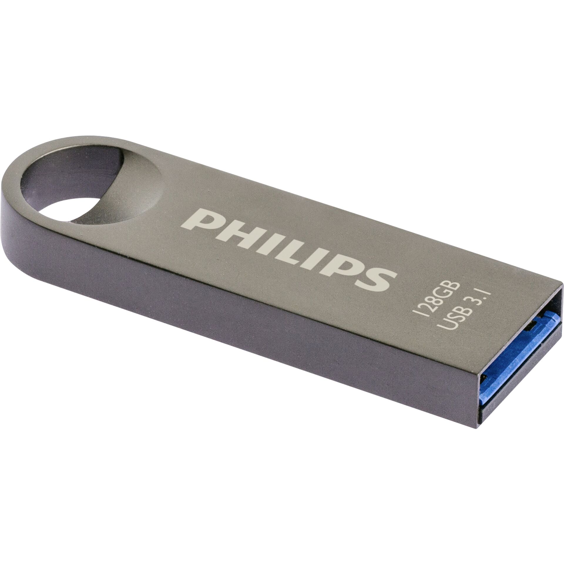 Philips Moon Edition 3 1 USB Stick 128 GB USB Typ A 3 2 Gen 1  3 1 Gen 1  Grau Speichermedien