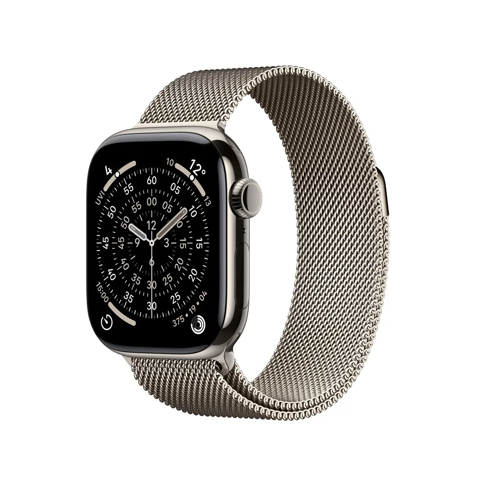 Apple watch series 11 titan  natur  gps cellular  42 mm  milanaise armband Smartwatches & Fitnesstracker