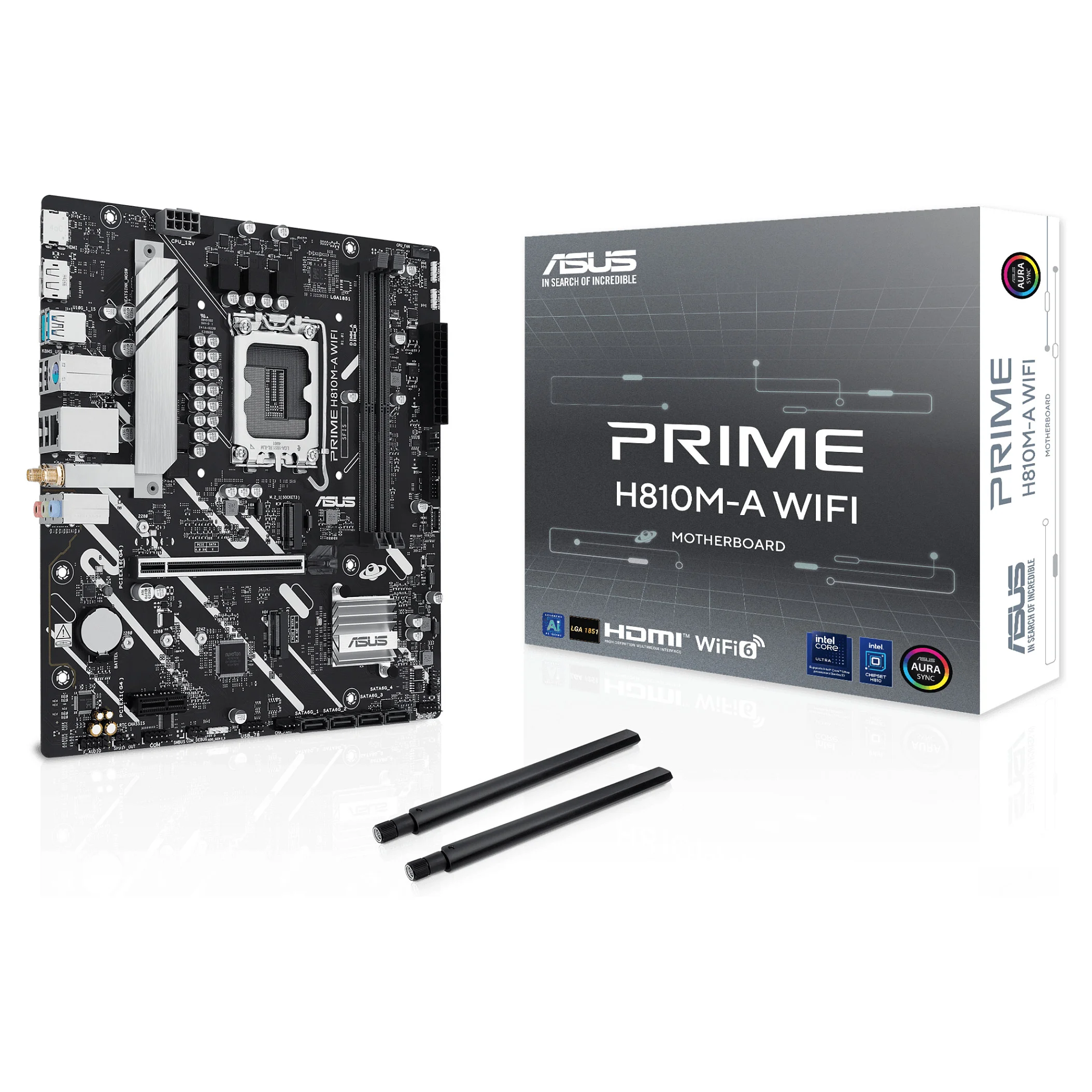 ASUS PRIME H810M A WIFI Intel H810 LGA 1851  Socket V1  micro ATX PC-Komponenten