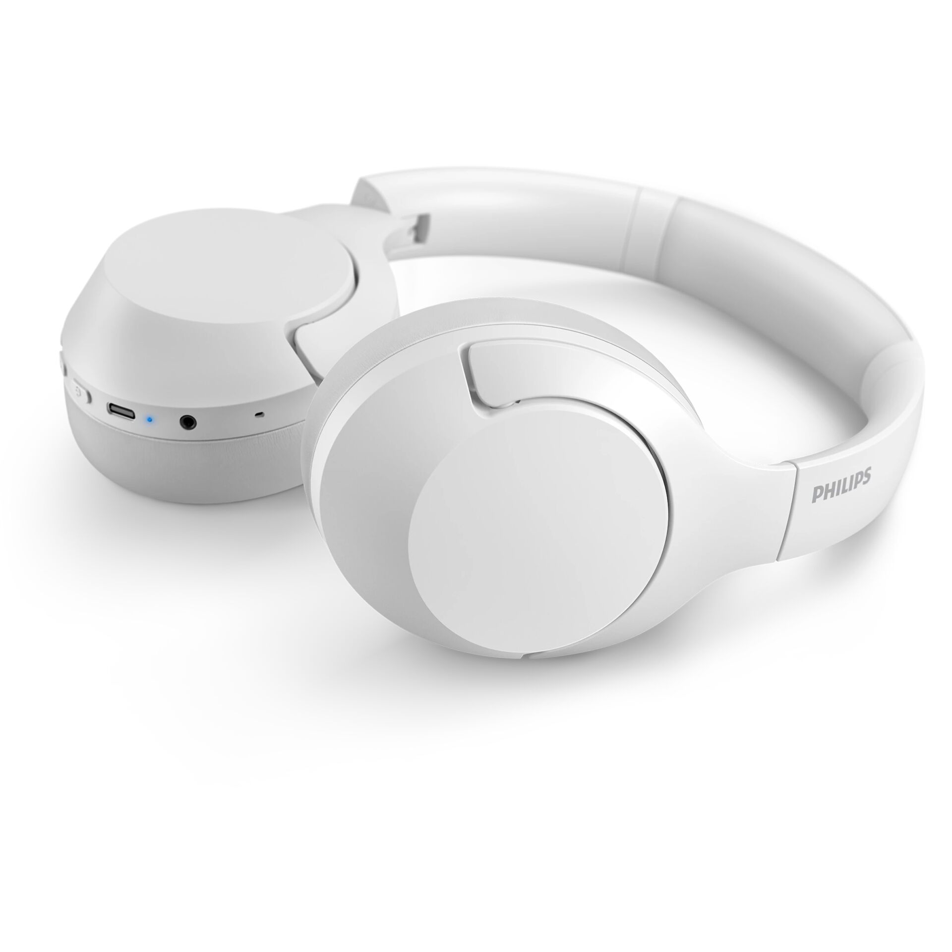 Philips TAH8506WT 00 Kopfhoerer   Headset Kabellos Kopfband Anrufe Musik USB Typ C Bluetooth Weiss Over-Ear