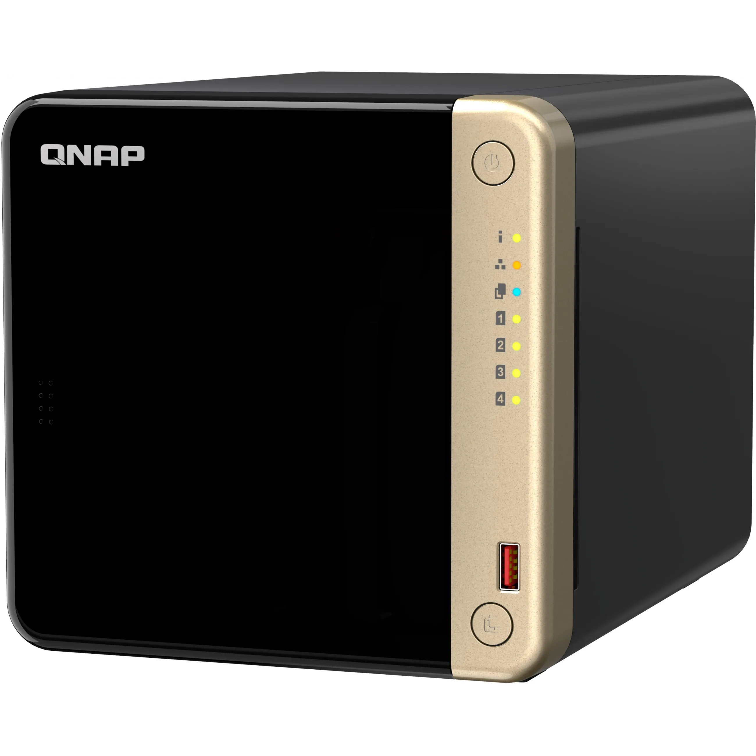 QNAP TS 464 NAS Tower Intel  Celeron  N5095 8 GB DDR4 0 TB QNAP QTS Schwarz Netzwerk