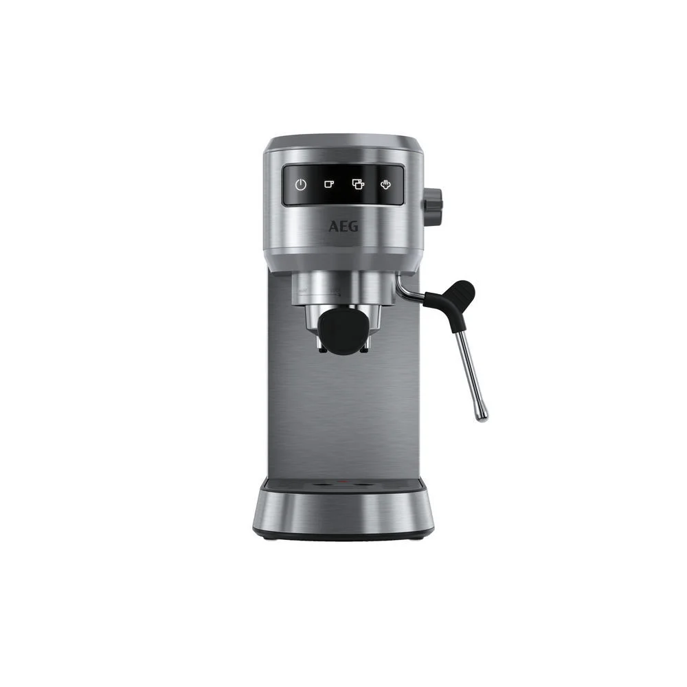 AEG Espresso Siebtraegermaschine Gourmet 6 EC6 1 6ST  Edelstahl Silber Kaffeemaschinen