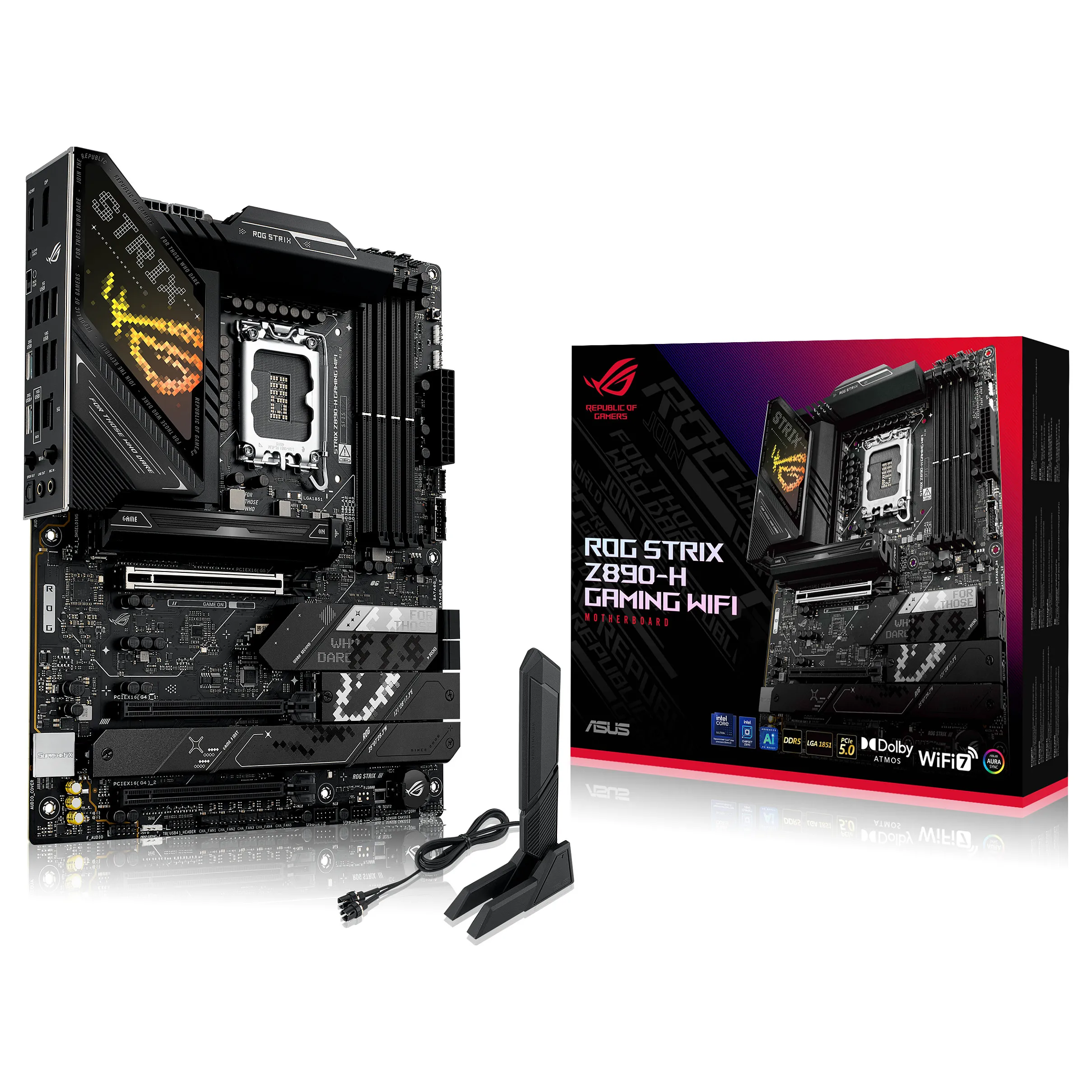 ASUS MB ROG STRIX Z890 H GAMING WIFI  Intel 1851 DDR5 ATX  PC-Zubehoer
