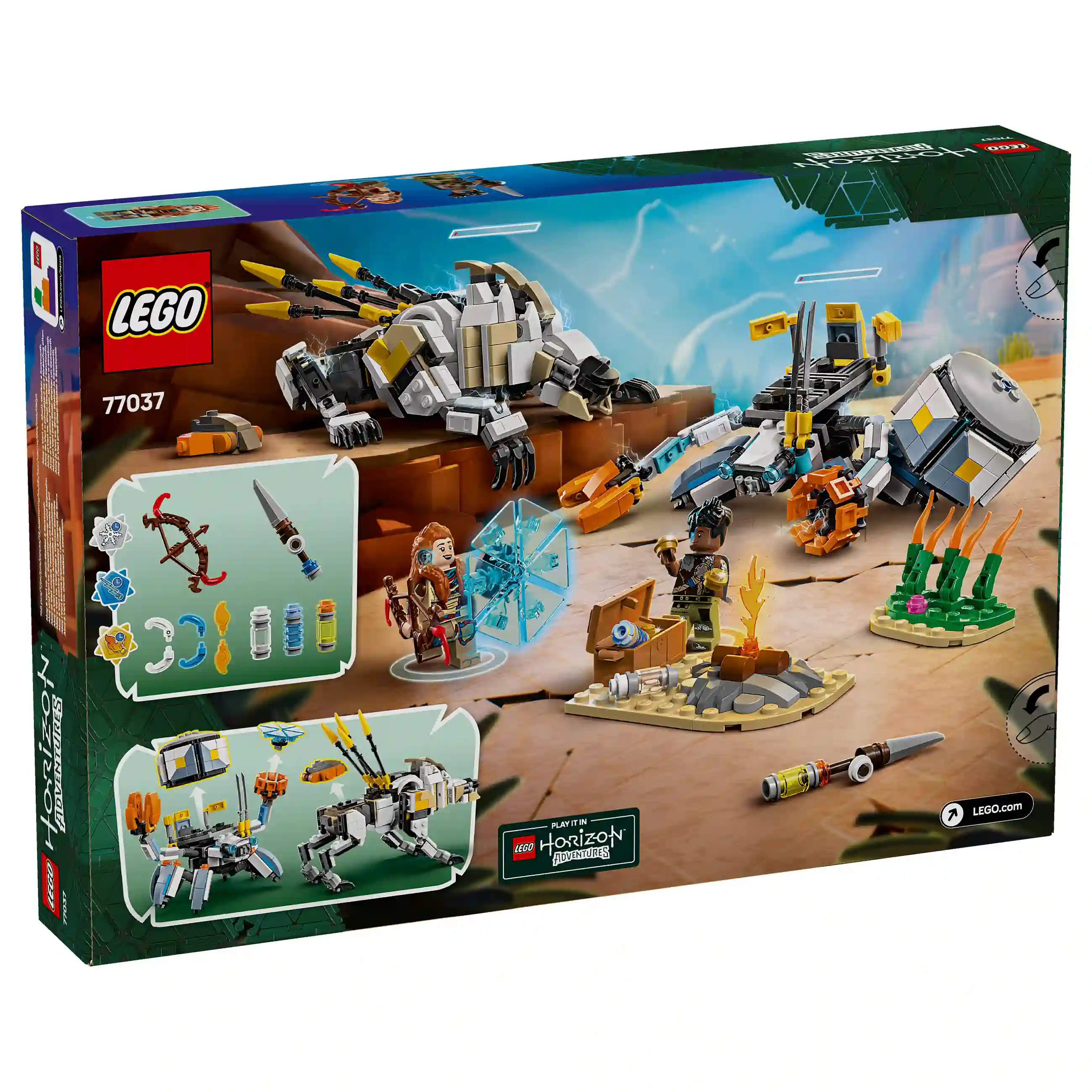 LEGO 77037 Horizon Adventures Aloy und Varl vs  Panzerwanderer und Sgezahn Spielwaren