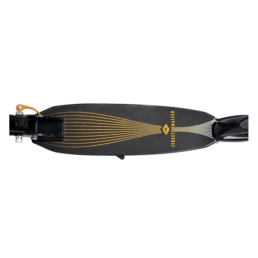 Schildkroet City Scooter Street Master 2 0  Matt Black   Gold 200mm Roller & Skateboards