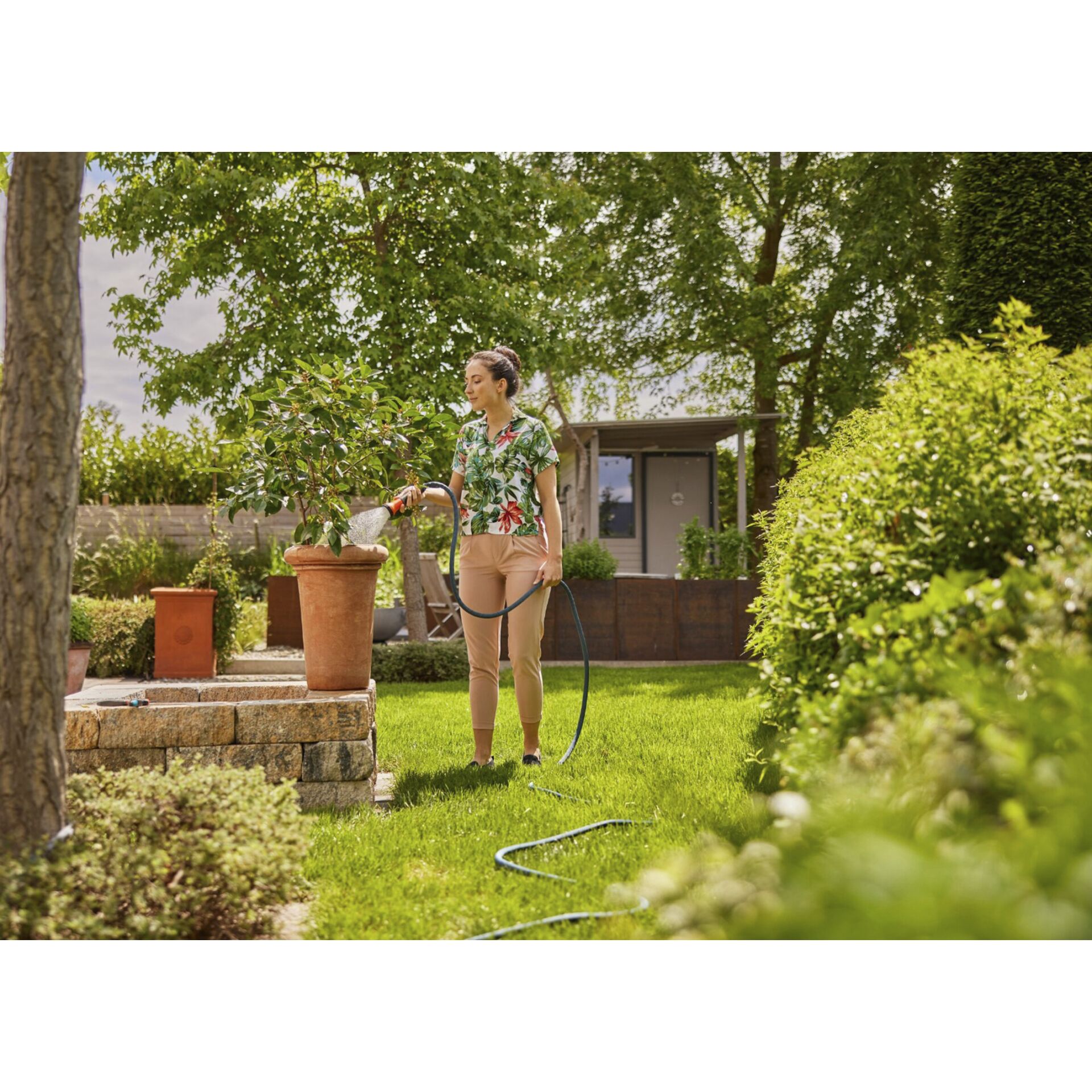 GARDENA Textilschlauch Liano Xtreme 12   30 m Set Gartenbewaesserung