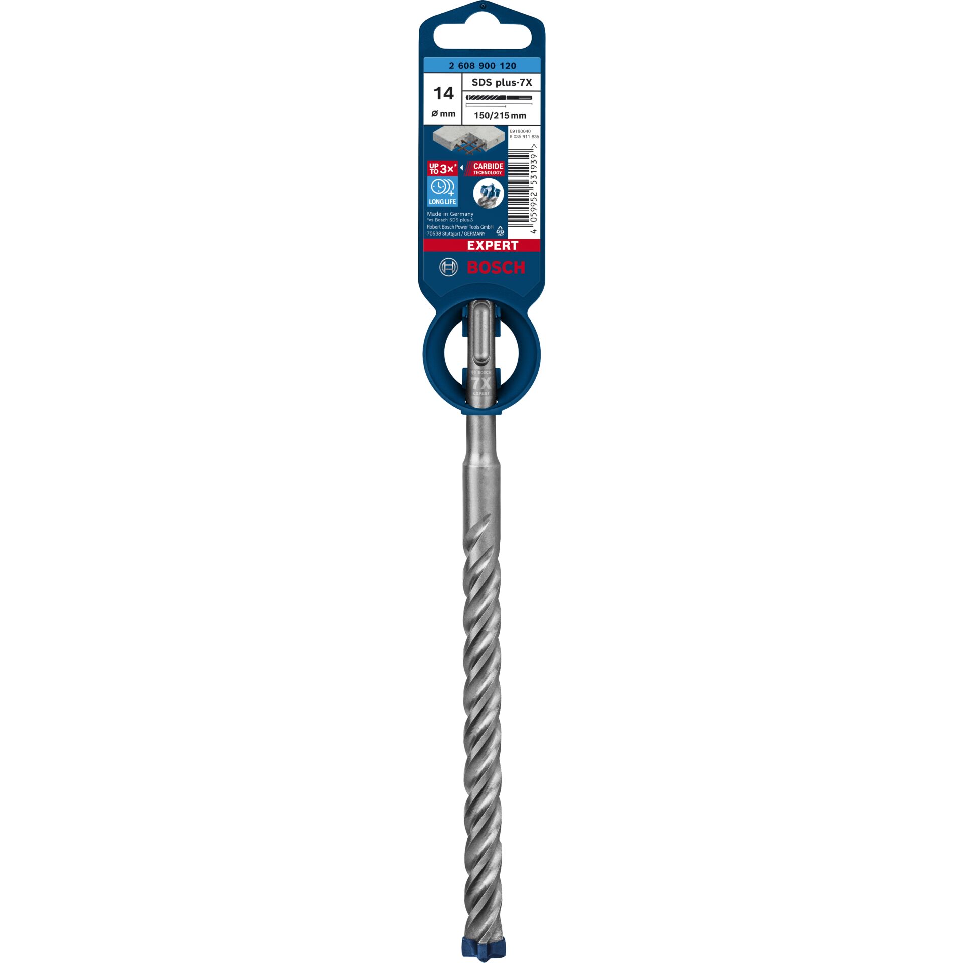 Bosch EXPERT Hammerbohrer SDS plus 7X 14x150x215mm Bohrer & Schrauber