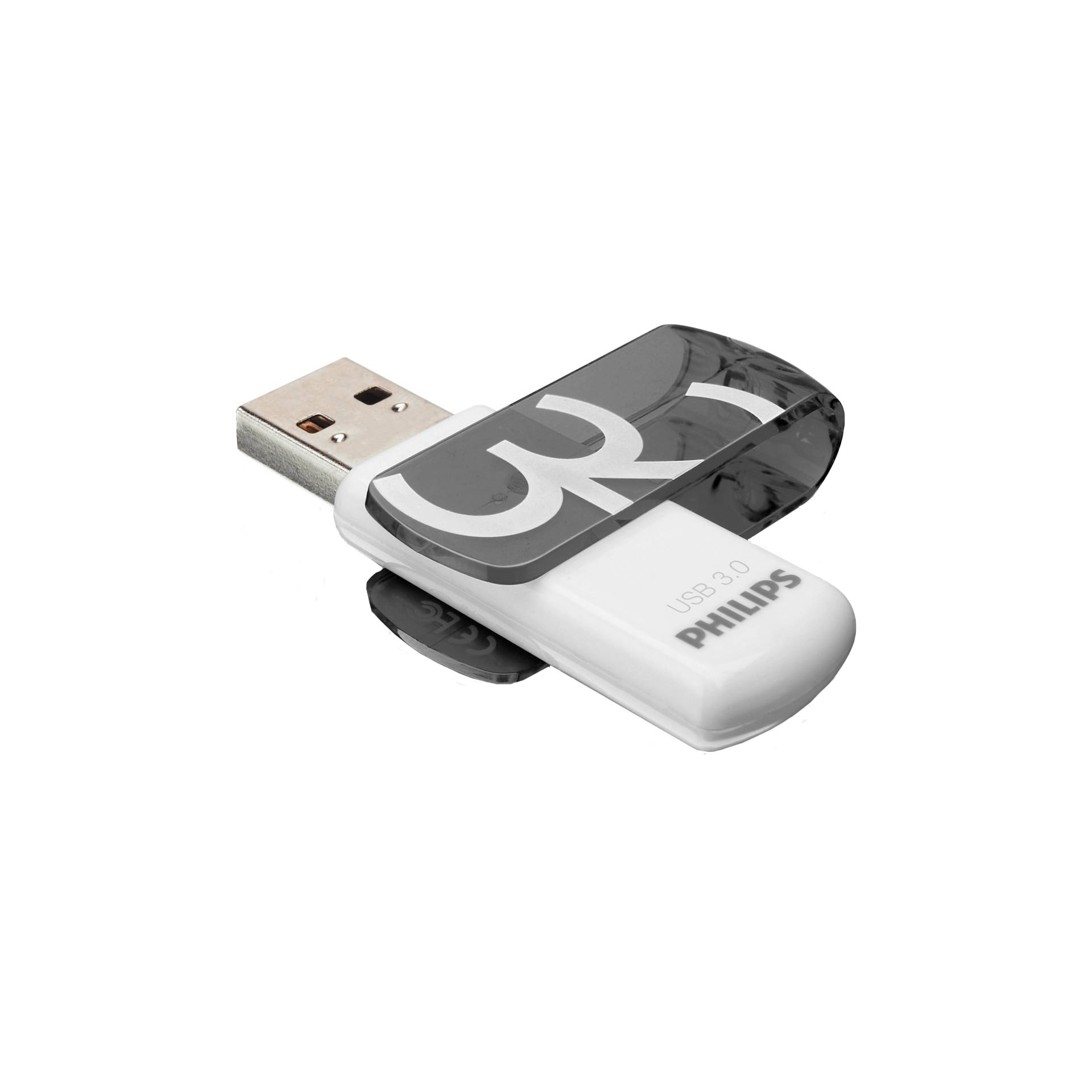 Philips FM32FD00B USB Stick 32 GB USB Typ A 3 2 Gen 1  3 1 Gen 1  Schwarz  Weiss Speichermedien