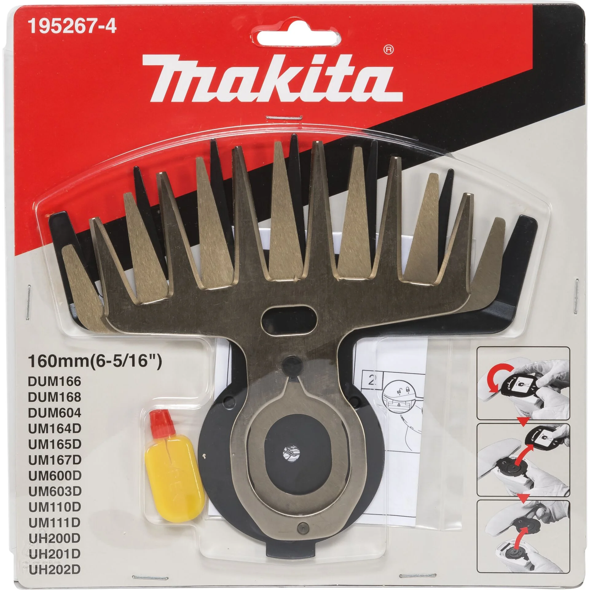 Makita 195267 4 Grasscherblatt 16cm Gartenmaschinen