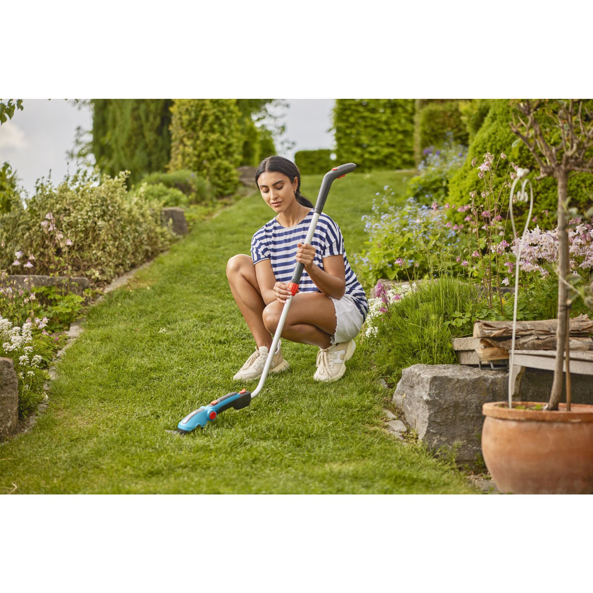 GARDENA Set Akku Grasschere ComfortCut Li Garten- & Baumscheren
