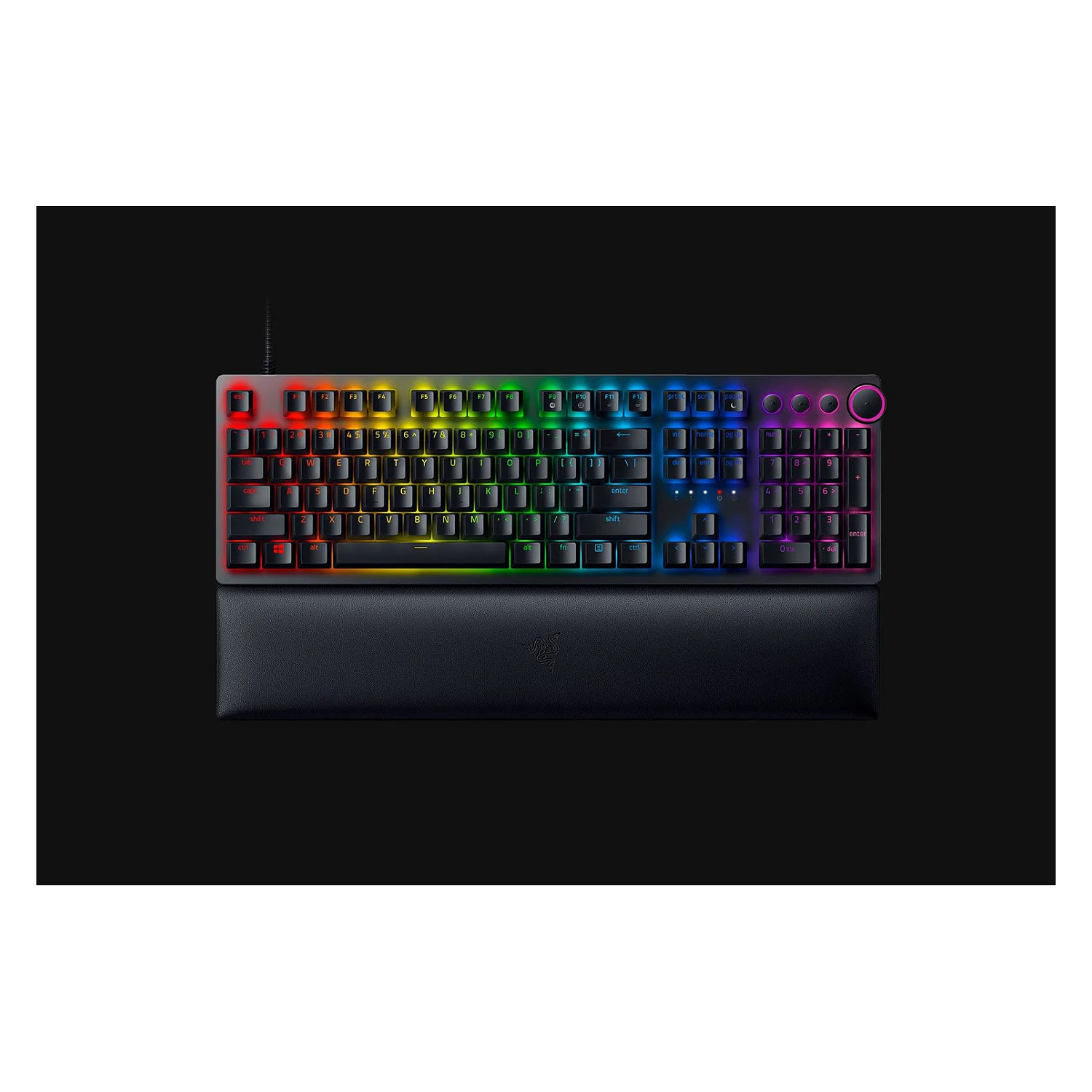 Razer Keyboard Huntsman V2 Gaming  DE  black Full Size On the fly Makro Tastaturen & Maeuse
