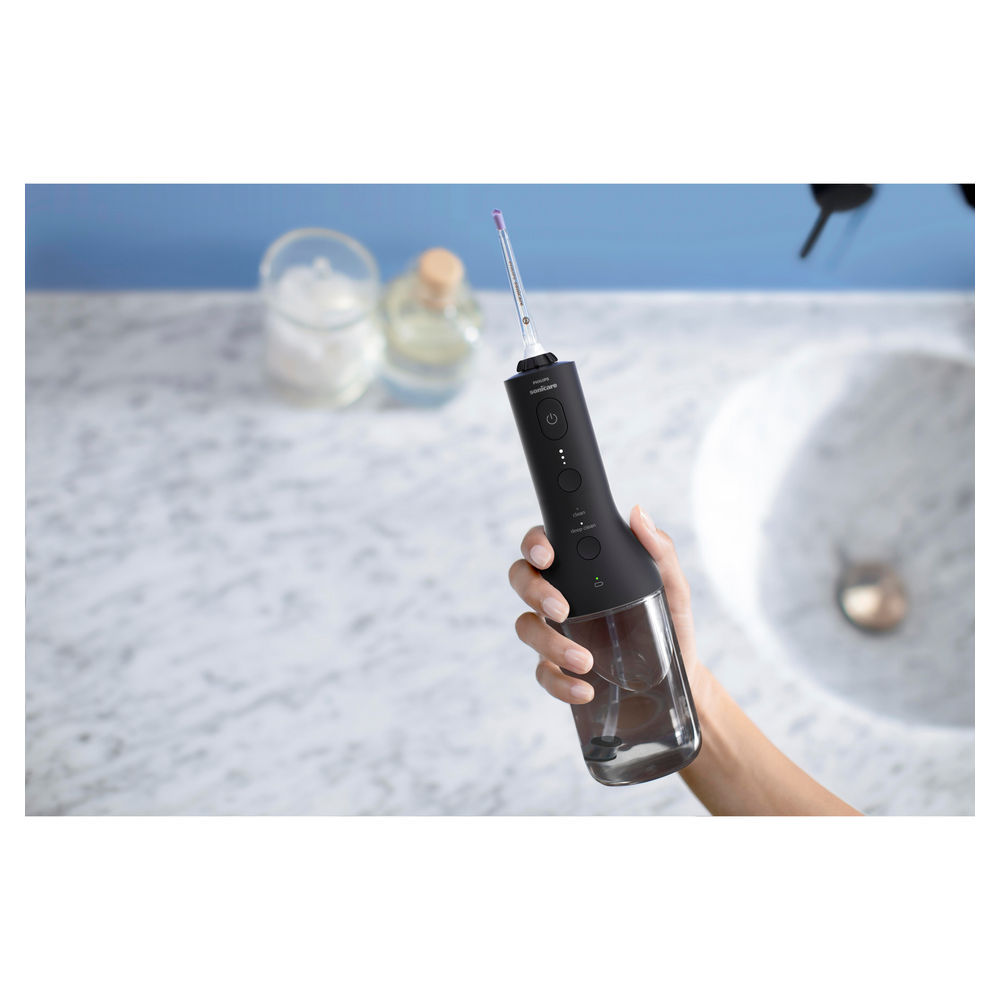 Philips Munddusche Power Flosser 3000 HX3826 33  schwarz Zahnpflege