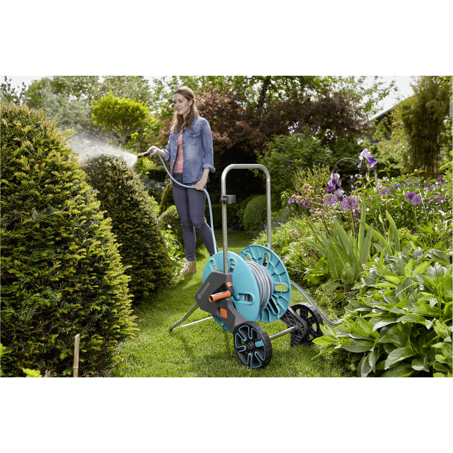 GARDENA Schlauchwagen CleverRoll M 20m Schlauch   Zubehoer Gartenbewaesserung