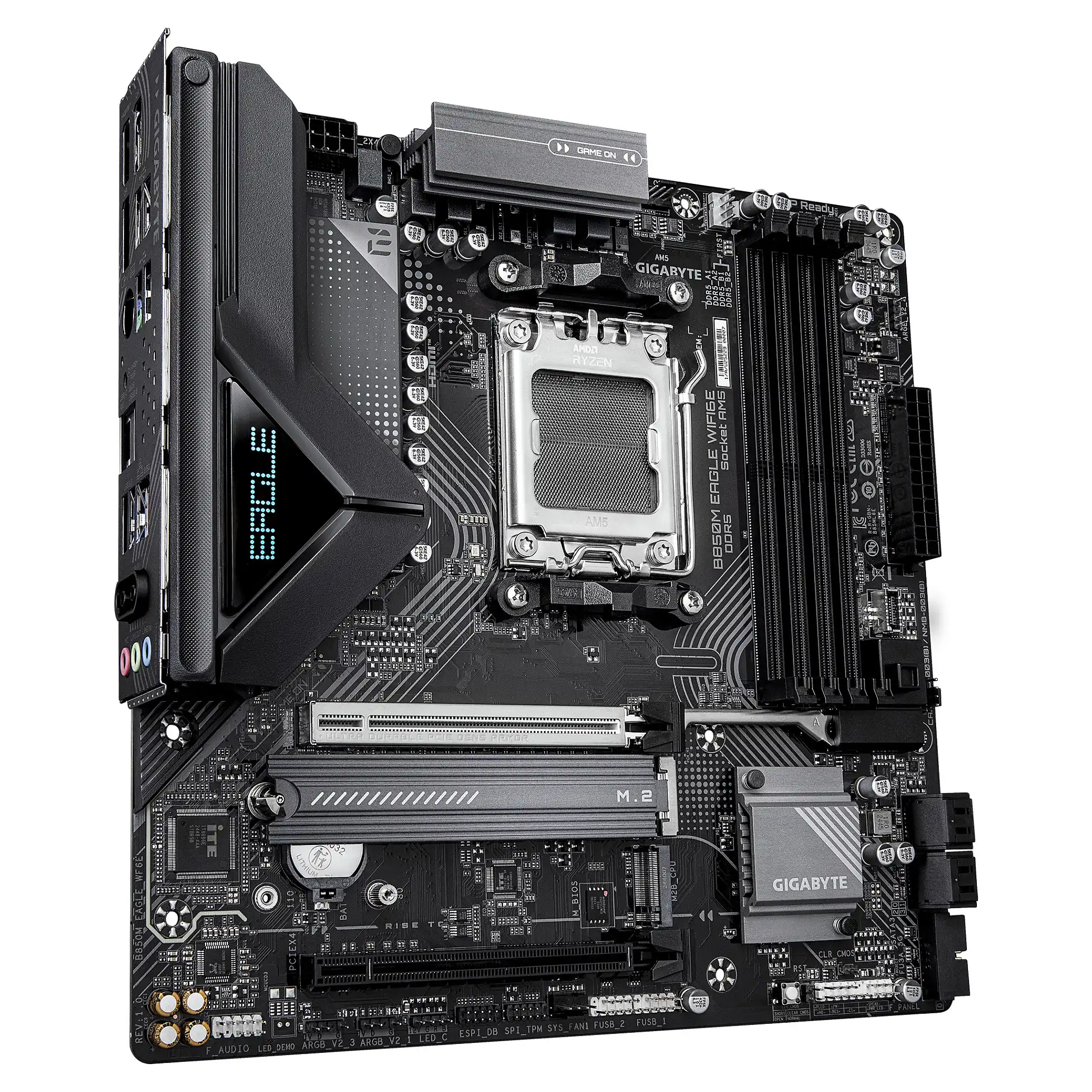 GIGABYTE B850M EAGLE WIFI6E Mainboard   AMD Ryzen 9000 Serie CPUs  8 2 2 Phasen Digital VRM  bis zu 8200MHz DDR5  OC   1xPCIe 5 0   1xPCIe 4 0 M 2  Wi Fi 6E  2 5GbE LAN  USB 3 2 Gen 2 PC-Komponenten