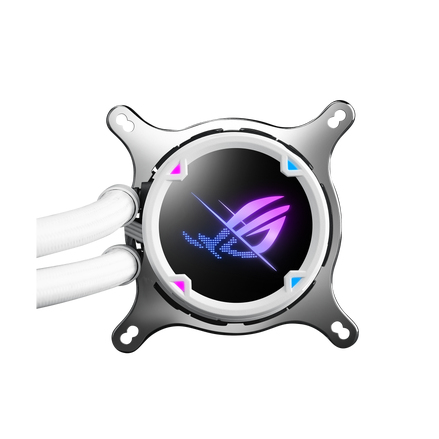 ASUS ROG STRIX LC II 240 ARGB Prozessor All in One Fluessigkeitskuehler 12 cm Weiss PC-Zubehoer