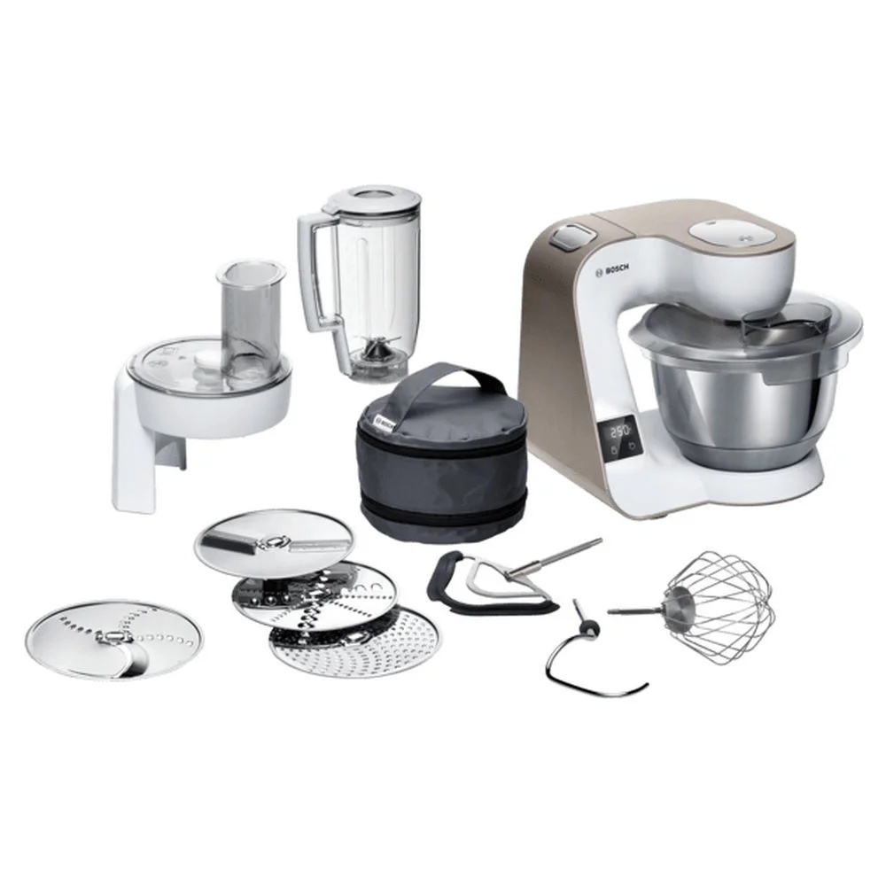 Bosch Kuechenmaschine MUM5 1000 W  weiss braun  Kuechenkleingeraete