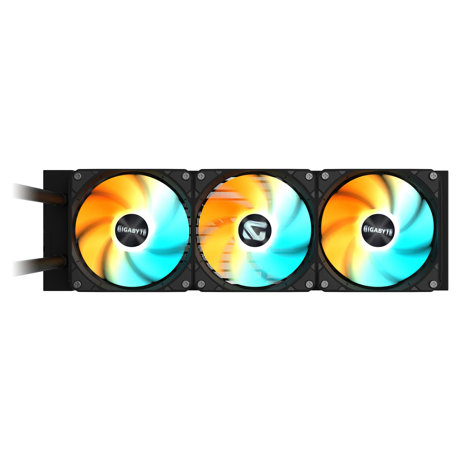 GIGABYTE GAMING 360 Fluessigkeitskuehler fuer CPU   3x120 mm ARGB Luefter  Schiebe Verriegelungsmechanismus  DAISY CHAIN  Kompatibel mit Intel LGA 1851 und AMD AM5 PC-Komponenten